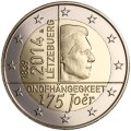 2 euro Luksemburg 175 lat niepodległości 2014