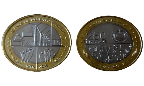 Cabo Verde 250 escudo 40 rocznica niepodległości 2015