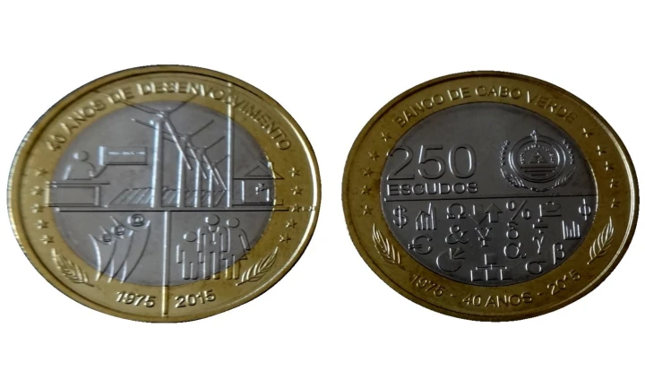 Cabo Verde 250 escudo 40 rocznica niepodległości 2015