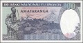 Rwanda 100 franków Zebry 1989 P-19