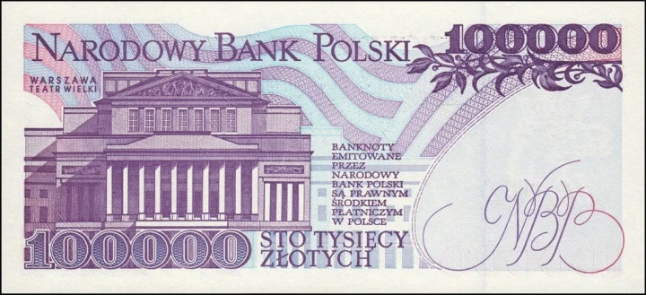 III RP 100000 zł Stanisław Moniuszko 1993 P-160a.2  AE