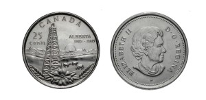 Kanada 25 c 100-lecie Alberty 2005