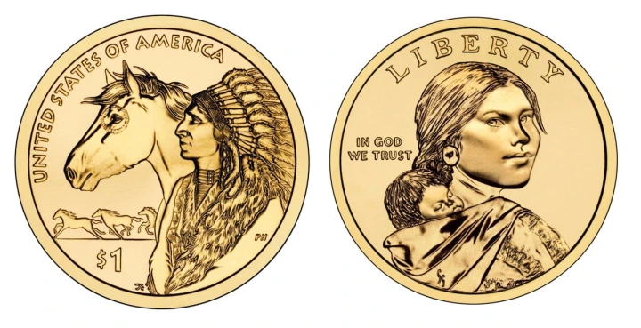USA 1 $ Rdzenni Amerykanie Szlaki handlowe XVII w. 2012