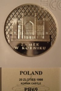 20 zł Zamek w Kórniku 1998 PR 69