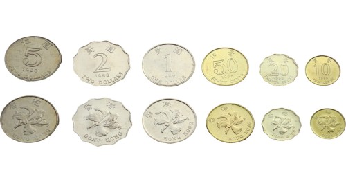 Zestaw menniczy HongKong x 6 1993+