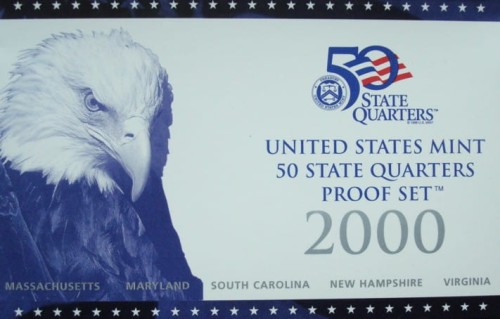 USA Proof set 5 x 25c Stany 2001 "S"