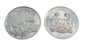 Sierra Leone 1$ Nosorożec 2007