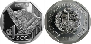 Peru 1 sol Niedźwiedź andyjski 2017