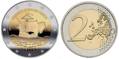 2 € Portugalia Fernao Mendes Pinto 2011