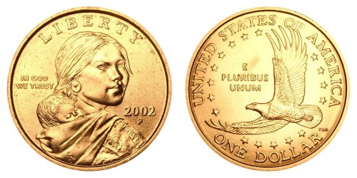 USA 1$ Rdzenni Amerykanie Sacagawea 2002