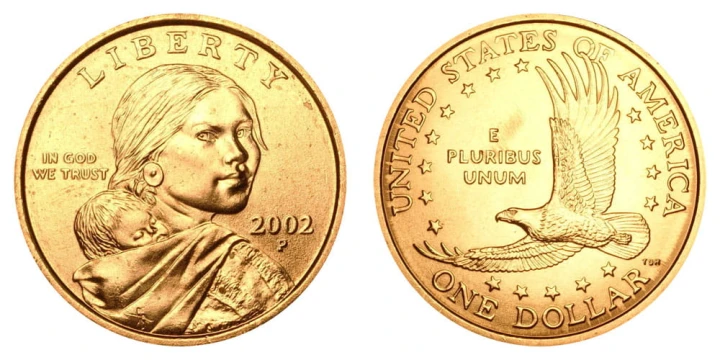 USA 1$ Rdzenni Amerykanie Sacagawea 2002