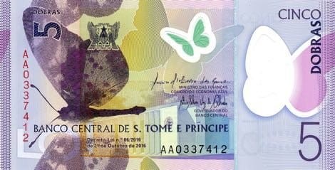 Wyspy Świętego Tomasza 5 dobras Zębiełek wyspowy 2016 P-70a