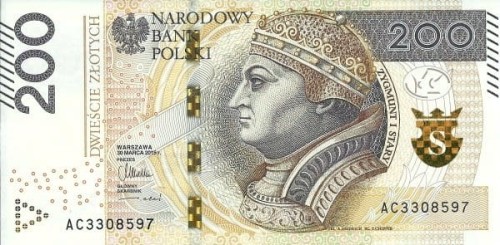 III RP 200 zł Zygmunt I Stary 2015 P-189a
