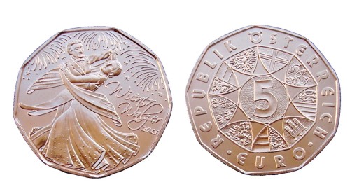 5 € Austria Walc wiedeński 2013