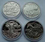 Sierra Leone 1$ x4 zwierzęta Afryki 2007