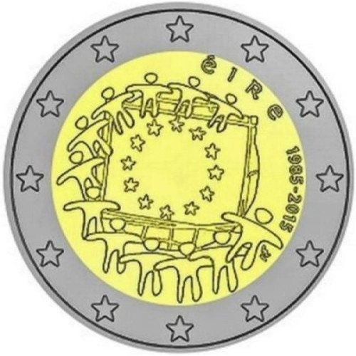 2 € Irlandia 30 lat flagi UE 2015