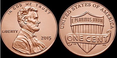 USA 1 cent 2015