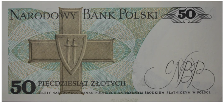 PRL 50 zł Karol Świerczewski 1988 seria GG P-142e