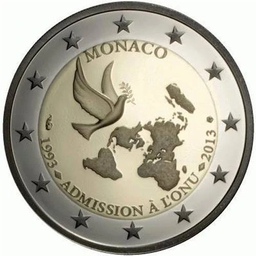 2 euro Monako 20 lat w ONZ 2013