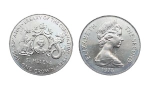 Wyspa Św. Heleny 1 crown Herb 1978