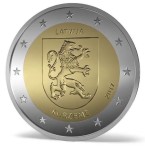 2 euro Łotwa Kurlandia - Kurzeme 2017