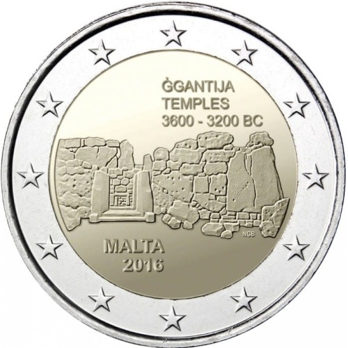 2 € Malta Świątynie megalityczne 2016.jpg