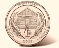 USA 25 c Park narodowy Homestead nr26 2015 24K Au