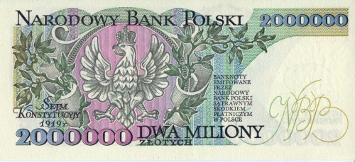III RP 2000000 zł Ignacy Paderewski 1992 P-158a A