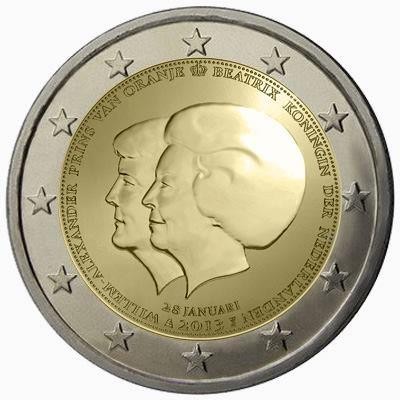 2 € HOLANDIA Beatrix i W. Aleksander 2013