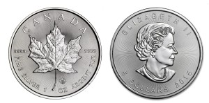 Kanada 5$ Maple Leaf 1 OZ Ag.999 2015