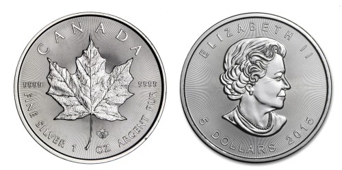 Kanada 5$ Maple Leaf 1 OZ Ag.999 2015