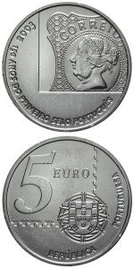 5 € Portugalia Coreio 2003