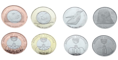 Zestaw menniczy Antarktyda argentyńska x 4 2015