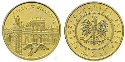 2 zł Pałac w Wilanowie 2000