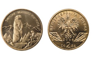 2 zł Świstak (łac. Marmota marmota) 2006