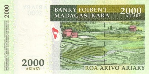 Madagaskar 2000 ariary Baobab 2008 P-90b