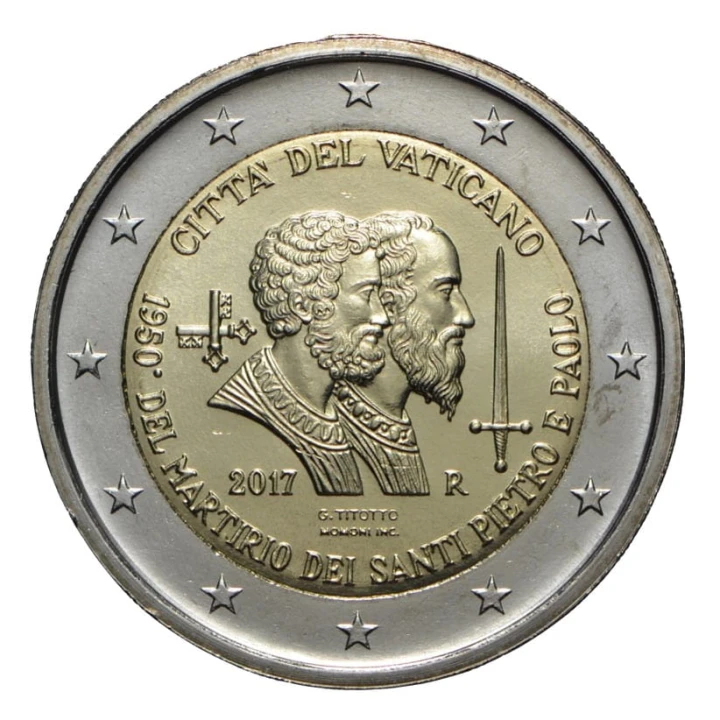 2 euro Watykan Męczeństwo Piotra i Pawła 2017