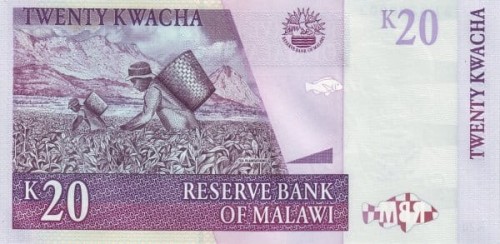Malawi 20 kwacha Zbiory 2009 P-52e