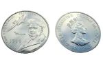 Tristan da Cunha 50 p W. Churchill Spitfire 1999