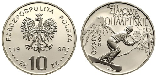 10 zł Nagano 1998