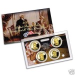 USA Proof set 4 x 1$ Prezydenci "S" 2009
