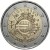 2 € Słowacja 10 lat euro w obiegu 2012