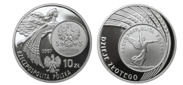 10 zł 5 zł z 1928 r. Nike 2007