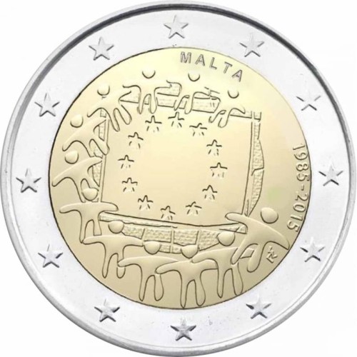 2 € Malta 30 lat flagi UE 2015.jpg