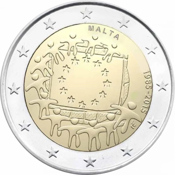2 € Malta 30 lat flagi UE 2015.jpg
