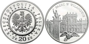 20 zł Pałac w Wilanowie 2000