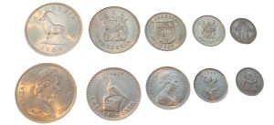Zestaw menniczy Rodezja x 5
