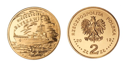 2 zł Polskie okręty: Niszczyciel Błyskawica 2012