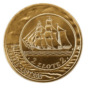2 zł Dzieje złotego - żaglowiec 2005