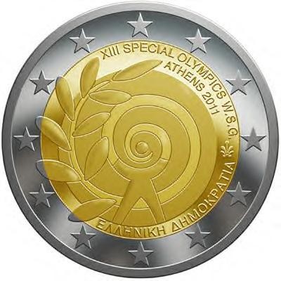 2 € Grecja Światowe Letnie Igrzyska Olimpiad Specjalnych – Ateny 2011